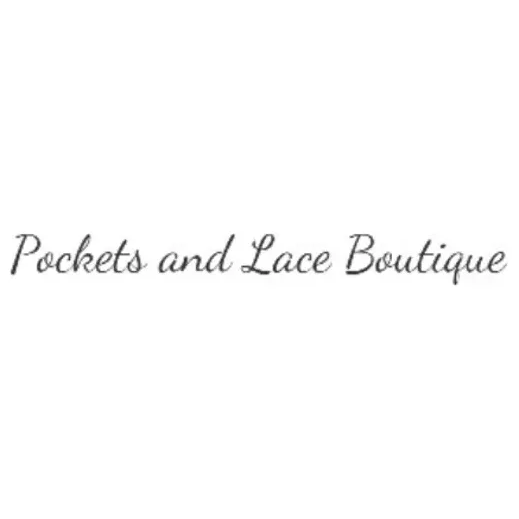 pocketsandlace brand logo for pocketsandlace.com