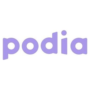 Podia brand logo for podia.com
