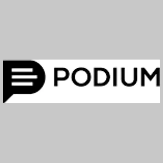 Podium brand logo for podium.com