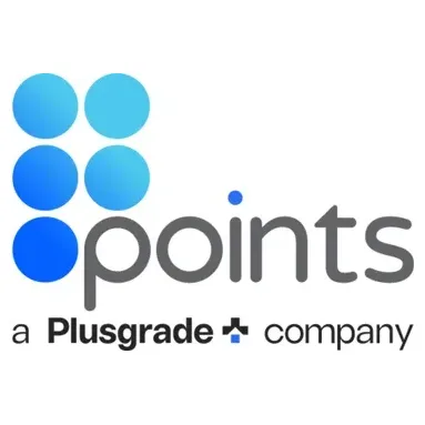 points brand logo for points.com