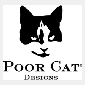 poorcatdesigns brand logo for poorcatdesigns.com