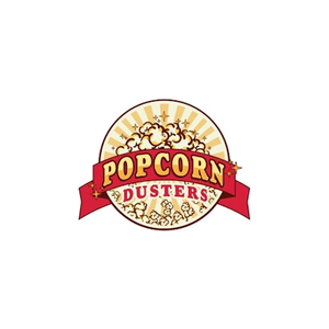 popcorndusters brand logo for popcorndusters.com