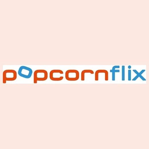 popcornflix brand logo for popcornflix.com