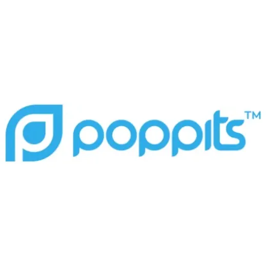 poppits brand logo for poppits.com