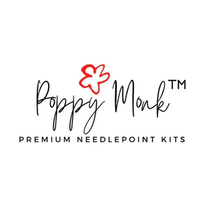 poppymonkneedlepointkits brand logo for poppymonkneedlepointkits.com