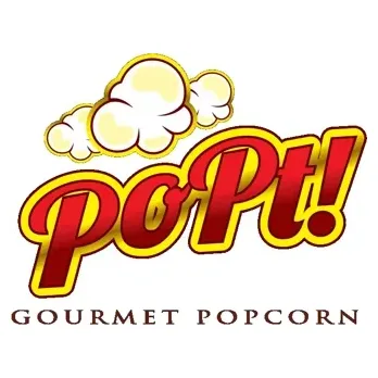 poptgourmetpopcorn brand logo for poptgourmetpopcorn.com