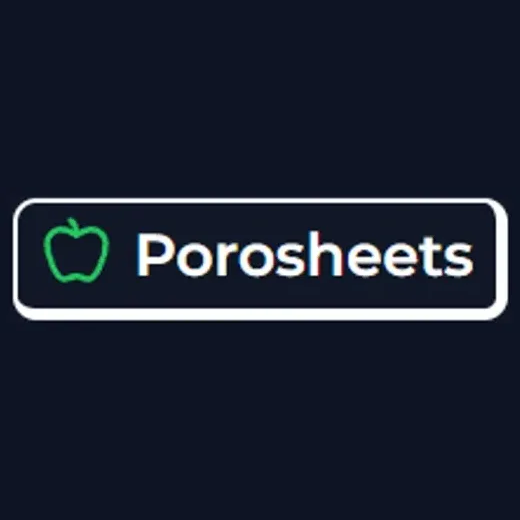 porosheets brand logo for porosheets.com