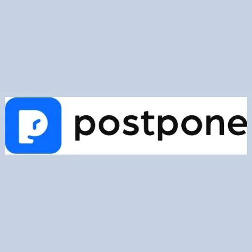 postpone brand logo for postpone.app