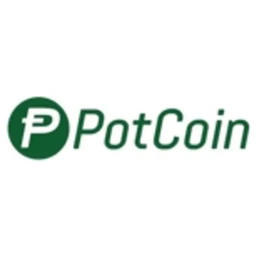 potcoin brand logo for potcoin.com