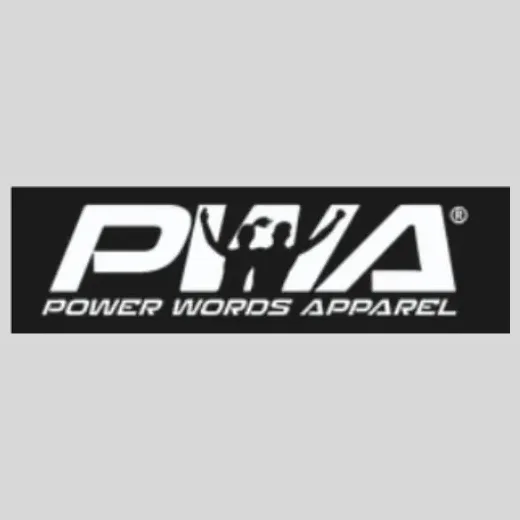 powerwordsapparel brand logo for powerwordsapparel.com
