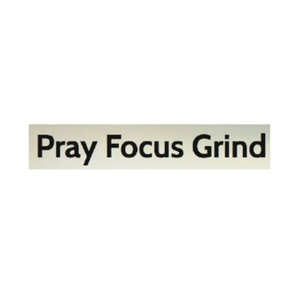 prayfocusgrind brand logo for prayfocusgrind.com