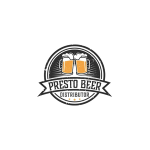prestobeer brand logo for prestobeer.com