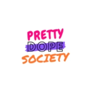 prettydopesociety brand logo for prettydopesociety.com