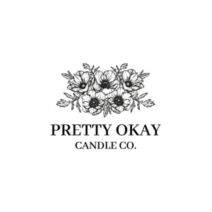 prettyokaycandleco brand logo for prettyokaycandleco.com