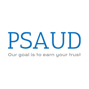 psaud brand logo for psaud.com