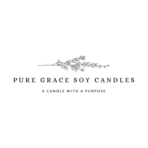 puregracesoycandles brand logo for puregracesoycandles.com
