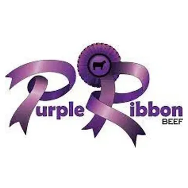 purpleribbonbeef brand logo for purpleribbonbeef.com