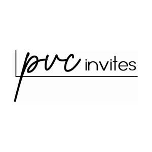 pvcinvites brand logo for pvcinvites.com