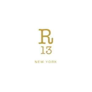 R13 brand logo for r13denim.com