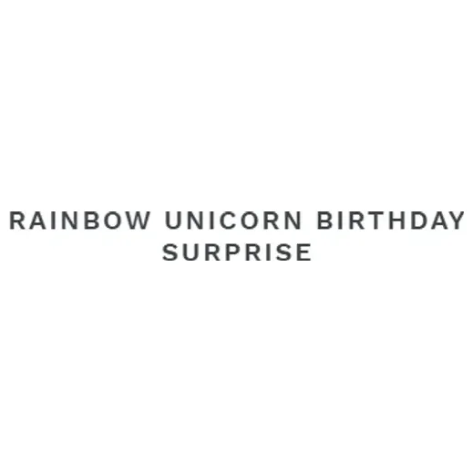 rainbowunicornbirthdaysurprise brand logo for rainbowunicornbirthdaysurprise.com