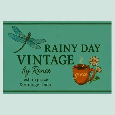 rainydayvintage brand logo for rainydayvintage.com