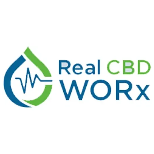 realcbdworx brand logo for realcbdworx.com