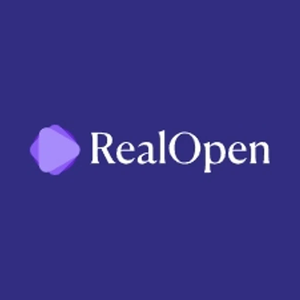realopen brand logo for realopen.com