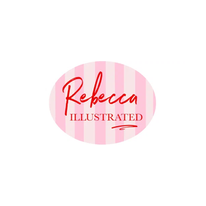 rebeccaillustrated brand logo for rebeccaillustrated.com