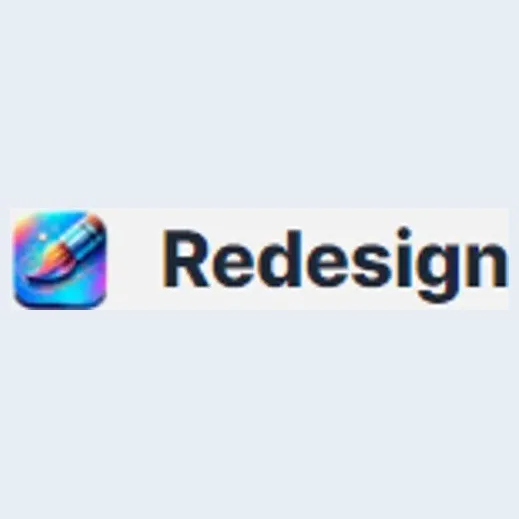 redesignwithai brand logo for redesignwithai.com