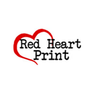 redheartprint brand logo for redheartprint.com