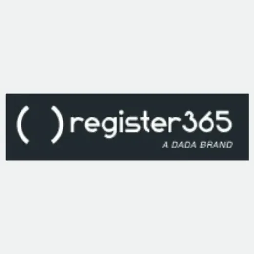 Register365 brand logo for register365.com