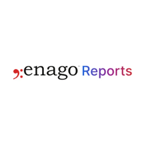 Enago brand logo for reports.enago.com