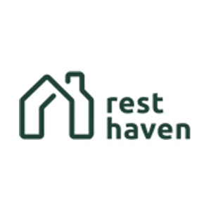resthavenhome brand logo for resthavenhome.com