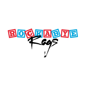 rockabyerags brand logo for rockabyerags.shop