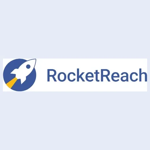 rocketreach brand logo for rocketreach.co