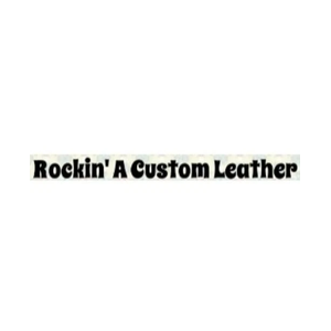 rockinacustomleather brand logo for rockinacustomleather.com
