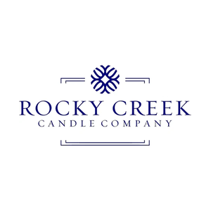 rockycreekcandles brand logo for rockycreekcandles.com