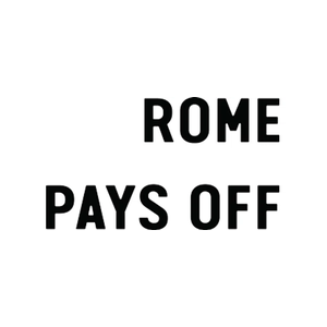 romepaysoff brand logo for romepaysoff.com