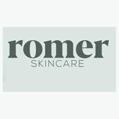 romerskincare brand logo for romerskincare.com