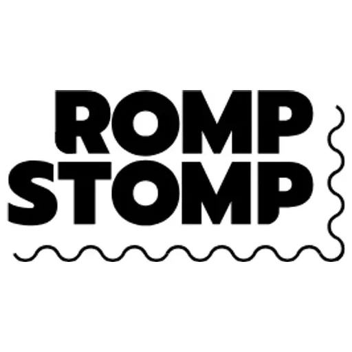 rompstomp brand logo for rompstomp.com