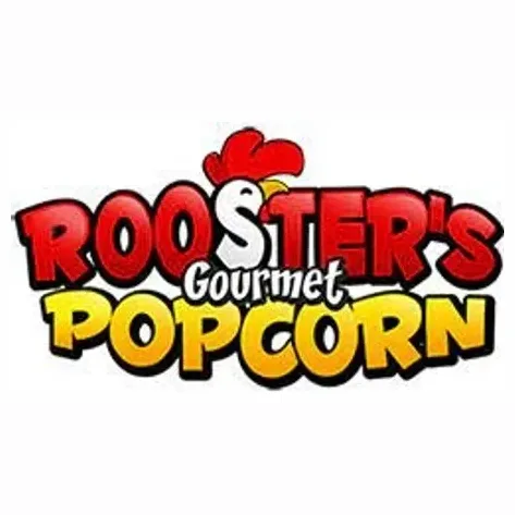 roostersgourmetpopcorn brand logo for roostersgourmetpopcorn.com