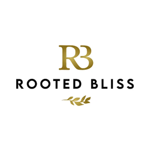 rootedbliss brand logo for rootedbliss.co