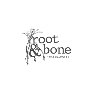 rootnboneindy brand logo for rootnboneindy.com