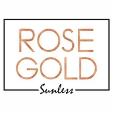 rosegoldsunless brand logo for rosegoldsunless.com