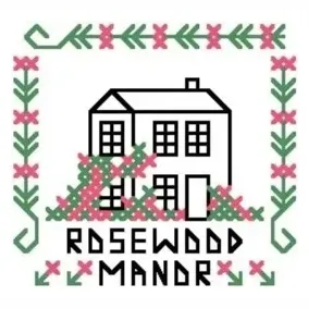 rosewoodxstitch brand logo for rosewoodxstitch.com