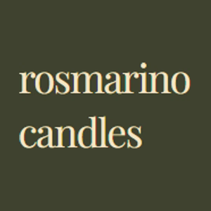 rosmarinocandles brand logo for rosmarinocandles.com