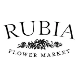 rubiaflowermarket brand logo for rubiaflowermarket.com
