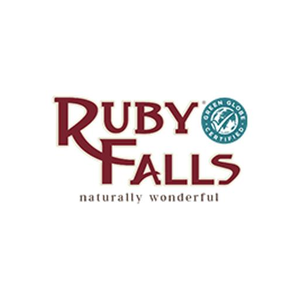 Ruby Falls brand logo for rubyfalls.com