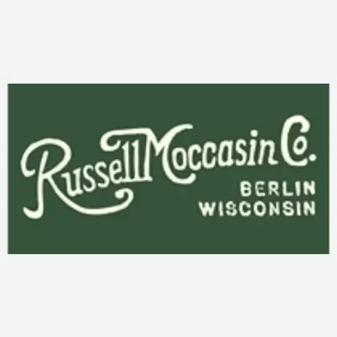 russellmoccasin brand logo for russellmoccasin.com