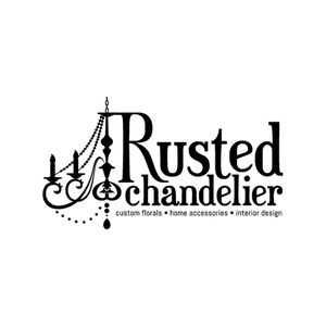 rustedchandelier brand logo for rustedchandelier.com